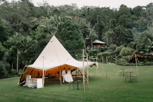 Tipi wedding reception at Montville Wedding venue Secrets on the Lake We