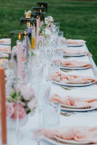 pastel tablescape spring wedding styling
