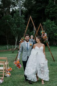 countryside wedding ceremony on the Sunshine Coast