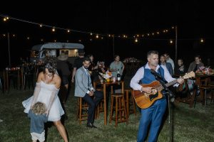 Outdoor wedding reception on the Sunshine Coast