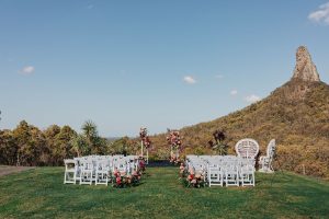 glass house mountains wedding at a private property sunshine coast