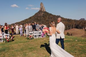 glass house mountains micro wedding sunshine coast
