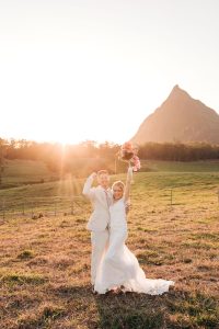 glass house mountains wedding at a private property sunshine coast