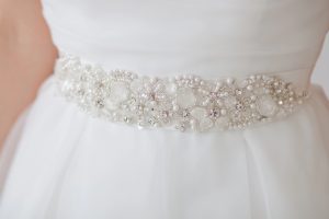 bridal belt with pearls