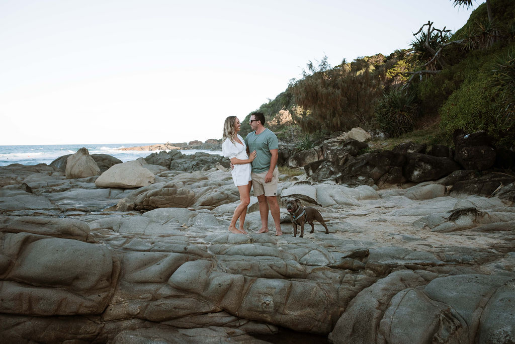 Beach engagement shoot _ Terri Hanlon _ The Bride's Tree _ Sunshine Coast photographer