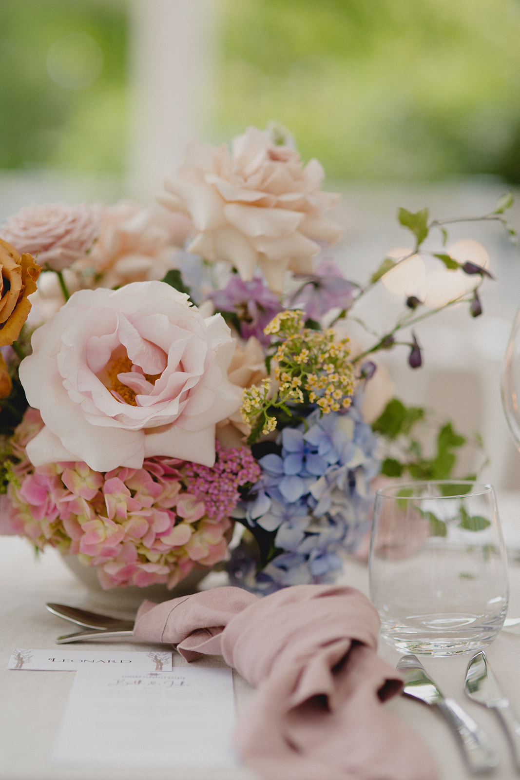 Luxe wedding centrepiece