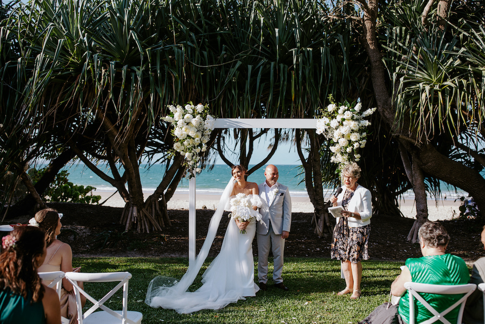 Noosa beach wedding Noosa restaurant day Noosa Heads wedding