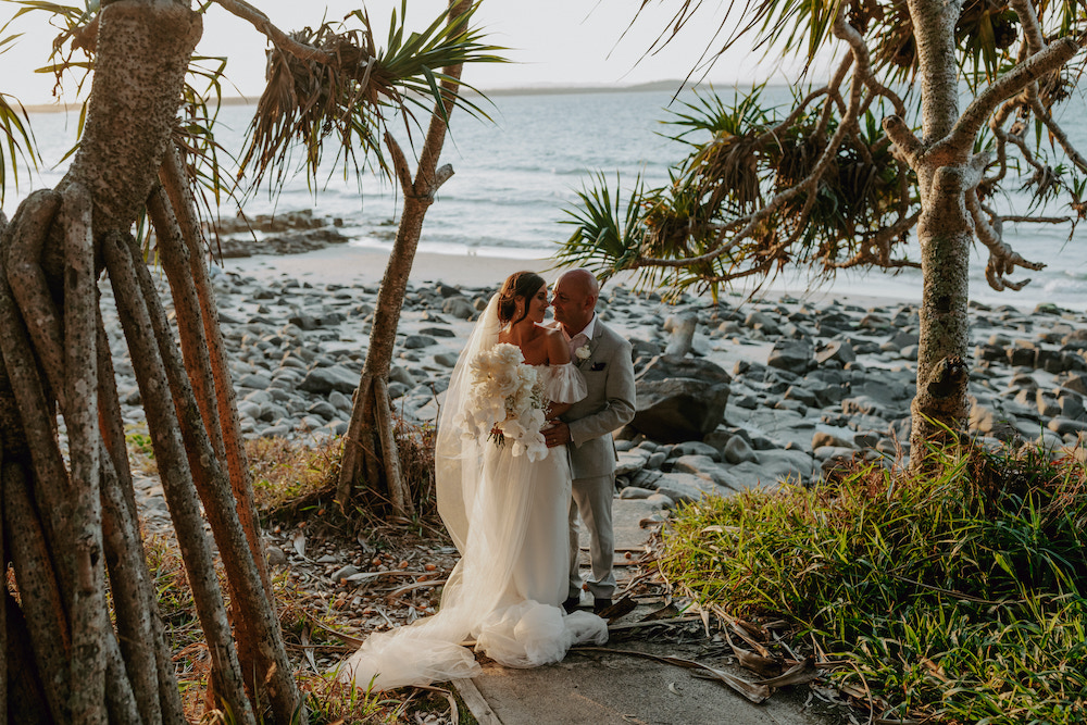 Noosa beach wedding Noosa restaurant day Noosa Heads wedding