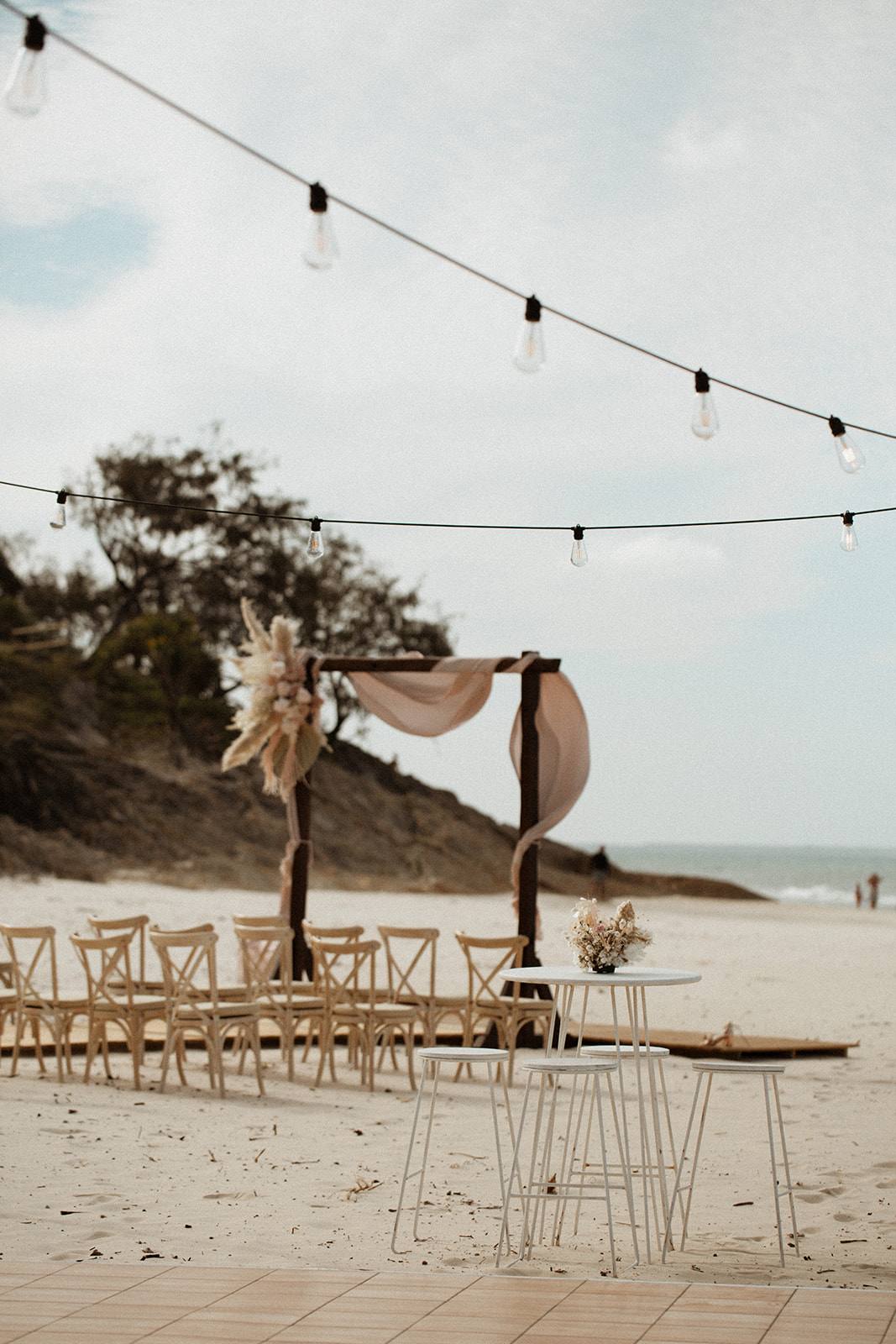 Beach tipi wedding _ Stradbroke Island wedding _ Elk and Fir