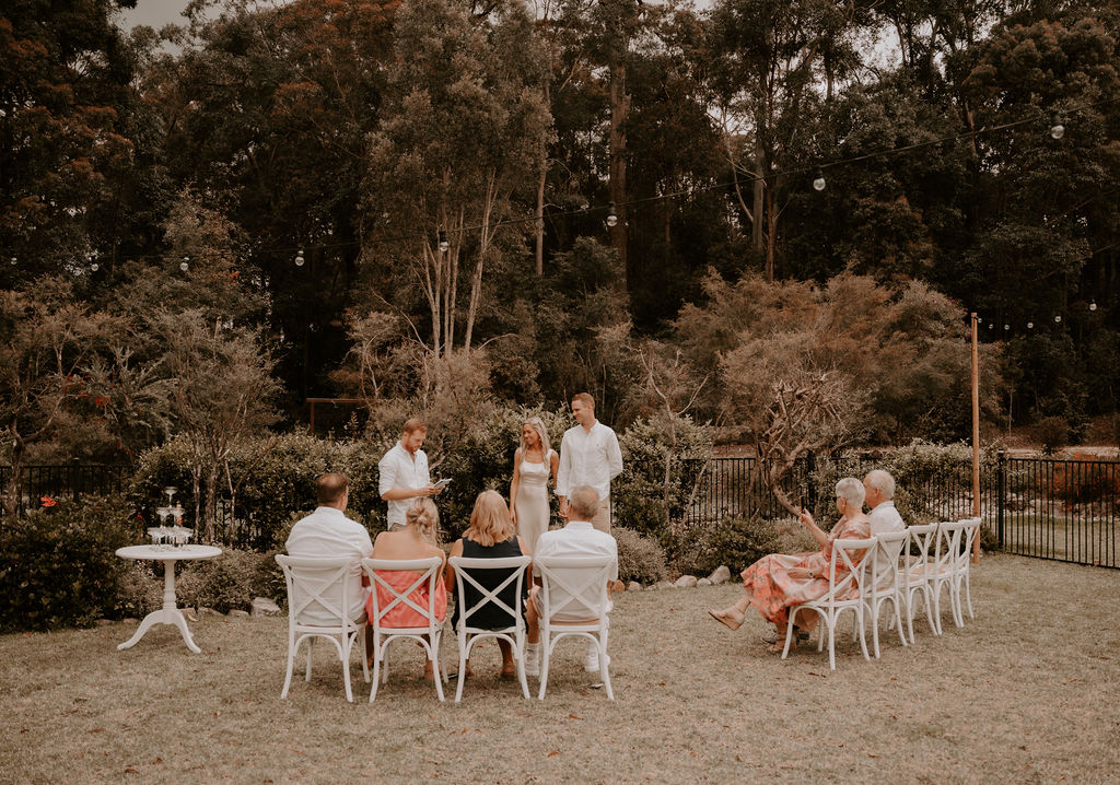 small backyard wedding Sunshine Coast _ luxe soirees