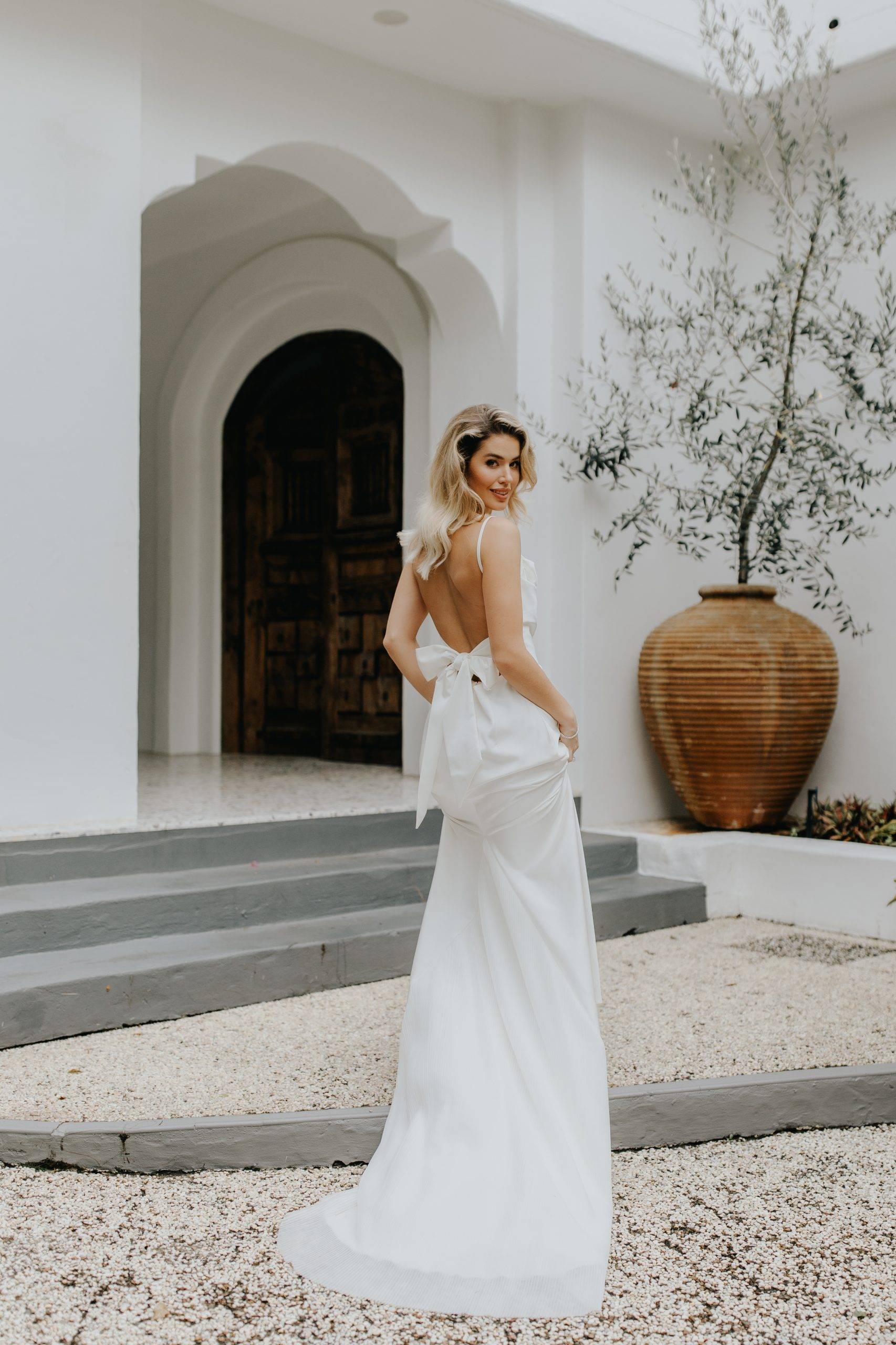 bridal gowns sunshine coast mykonos luxury villa shoot