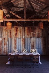 wedding reception bridal table lavender theme at Yandina Station Sunshine Coast